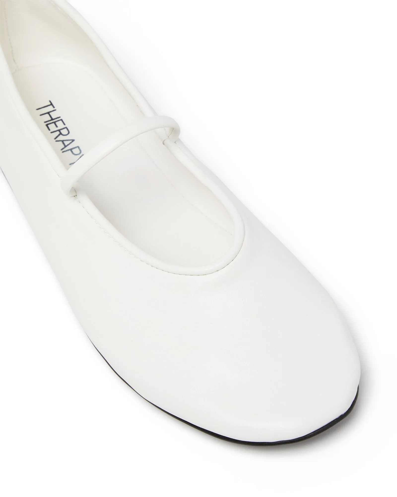 Moncherri Ballet Flat White Smooth