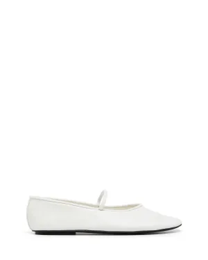 Moncherri Ballet Flat White Smooth
