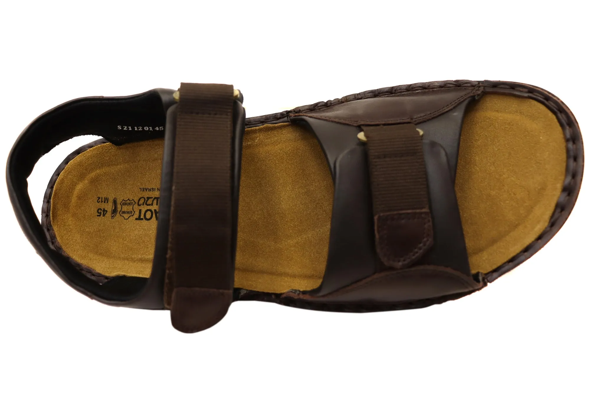 Naot Andes Mens Comfortable Leather Sandals With Adjustable Straps