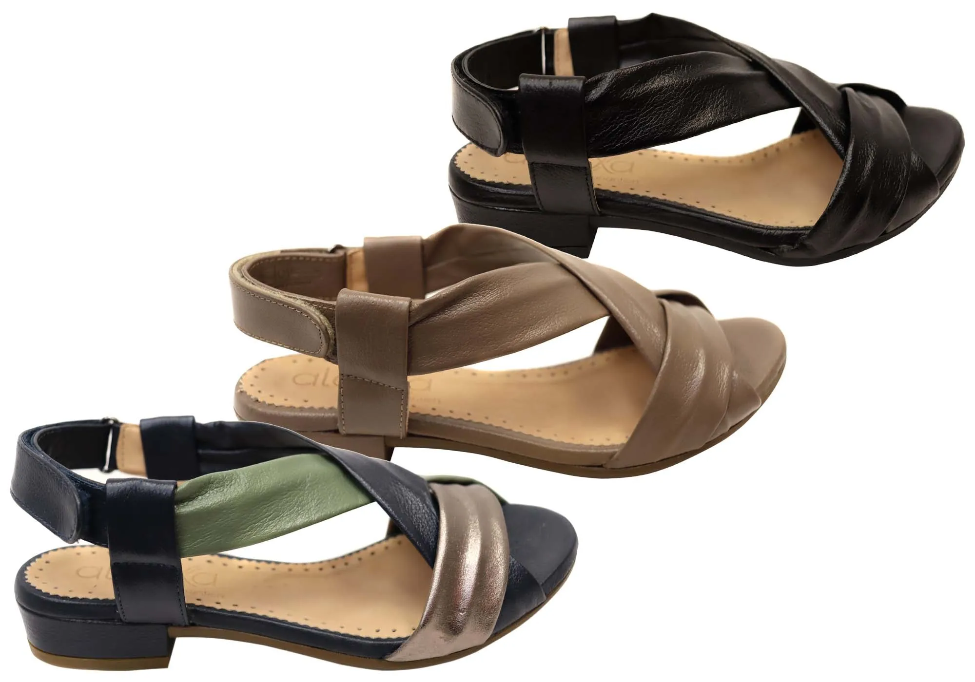 Opananken Janice Womens Comfortable Brazilian Leather Sandals