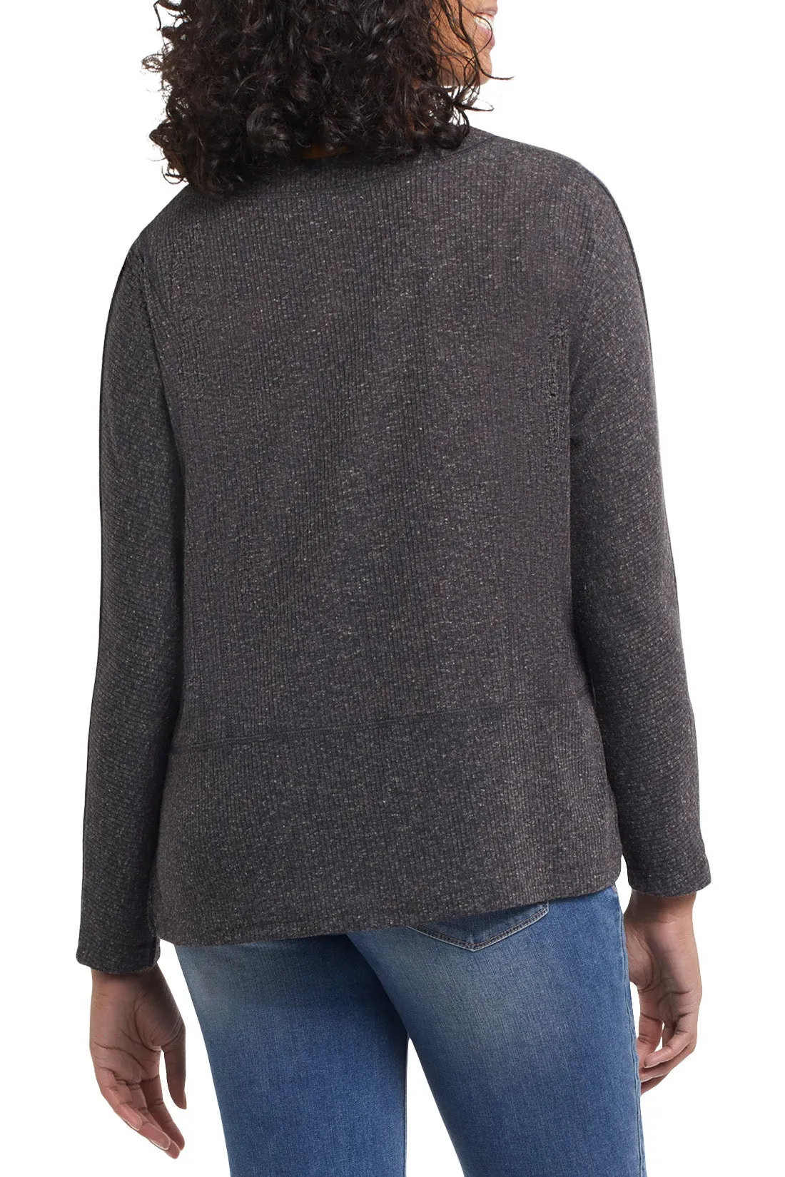 Pullover V-Neck with Button Detail