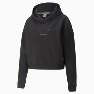 Puma Mercedes Hooded Womens Sweatshirt, Black, 2022