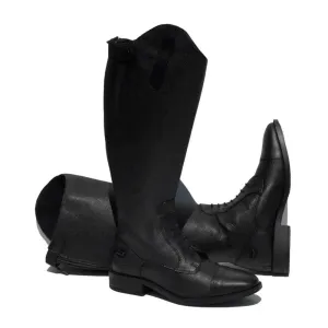 Rhinegold Luxus Extra Wide Calf Leather Riding Boots Black