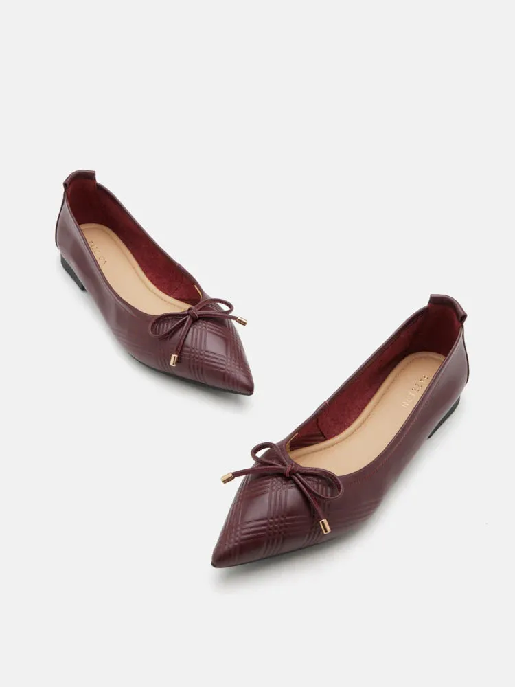 Sienna Bow Pointed Toe Flats