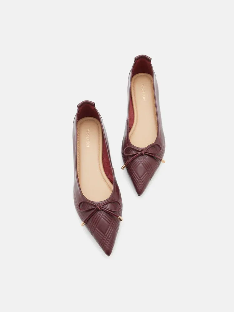Sienna Bow Pointed Toe Flats