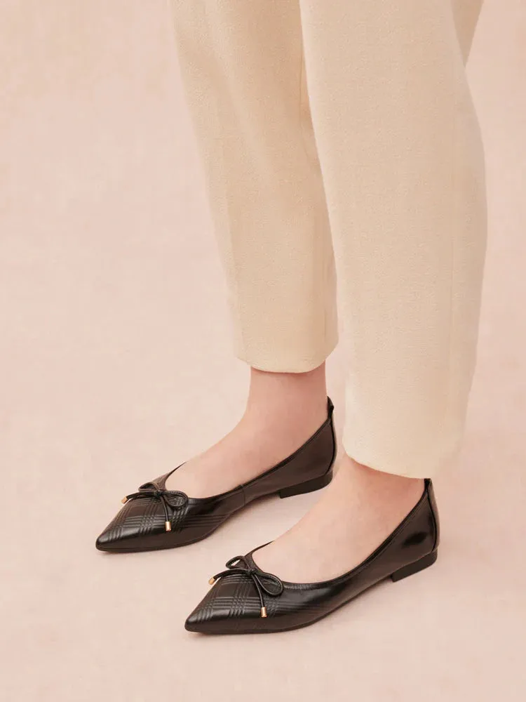 Sienna Bow Pointed Toe Flats