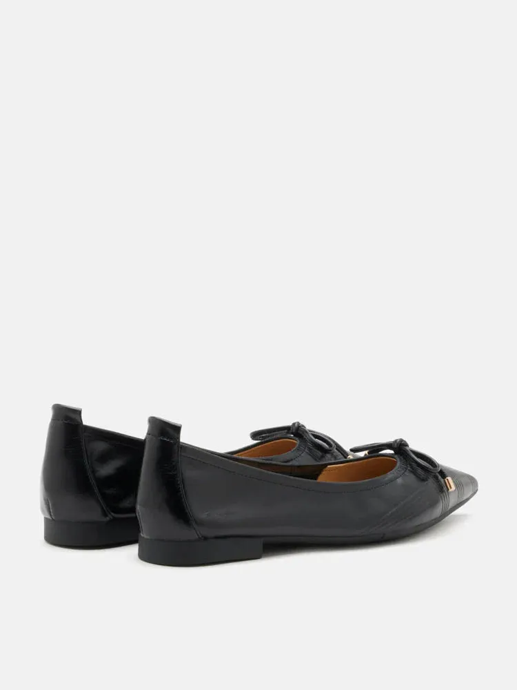Sienna Bow Pointed Toe Flats