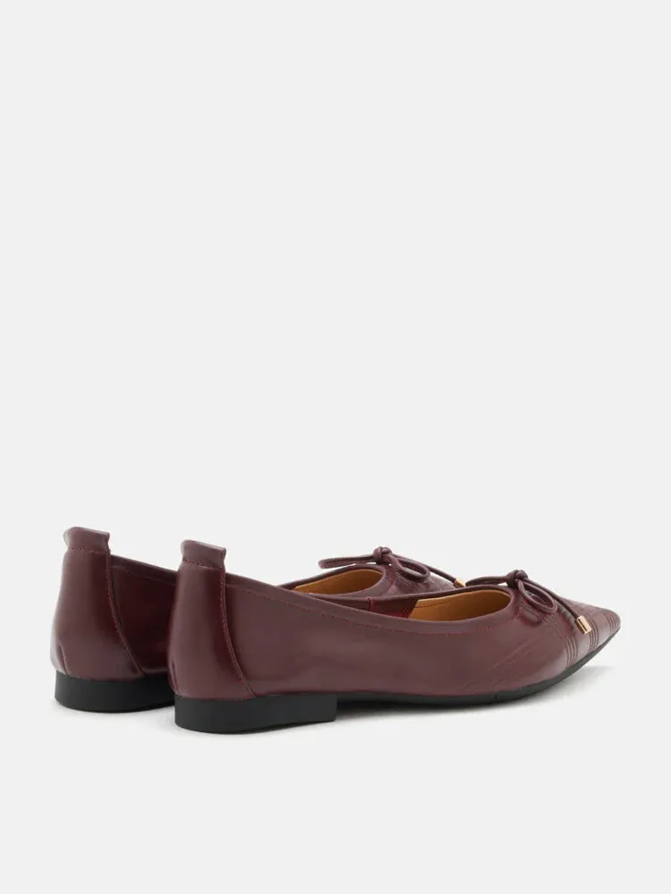 Sienna Bow Pointed Toe Flats