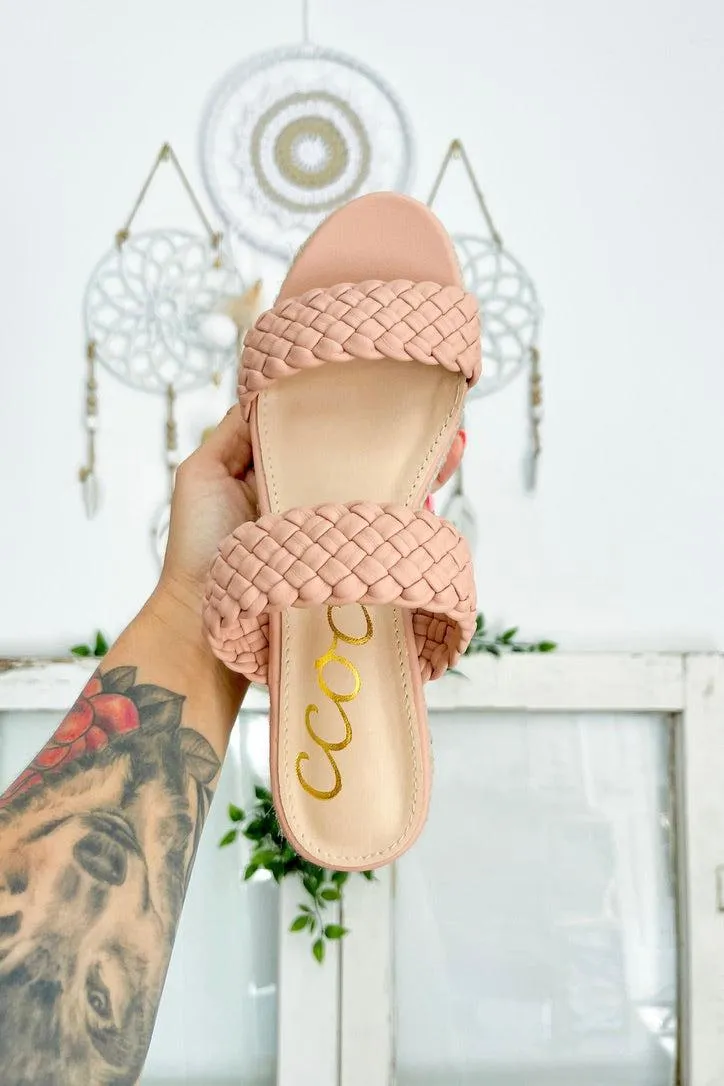 Sizes 5.5-7.5 & 10 // Braided Platform Espadrilles - Salmon