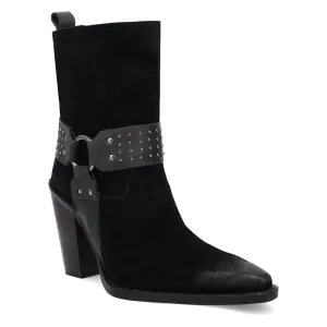 Songbird Black Suede Boot (DS)