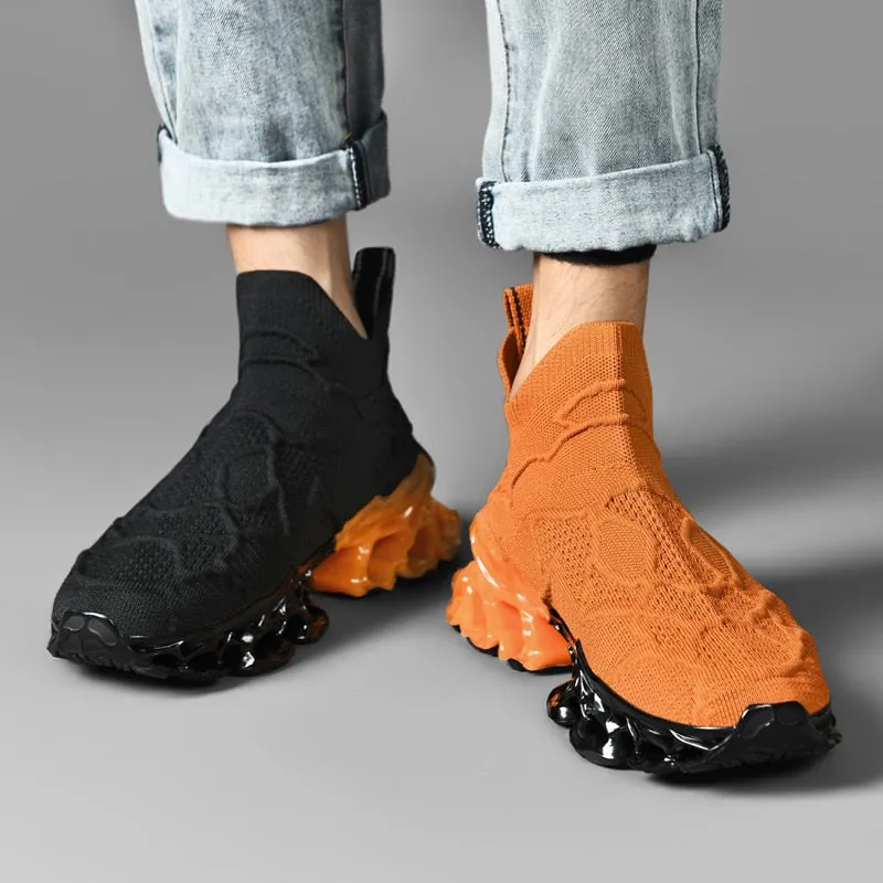 Stand Out in Style with Luxury Designer Shoes Men's Casual Shoes with Platform, Fashionable Blade Loafers, and Sneakers for Men
