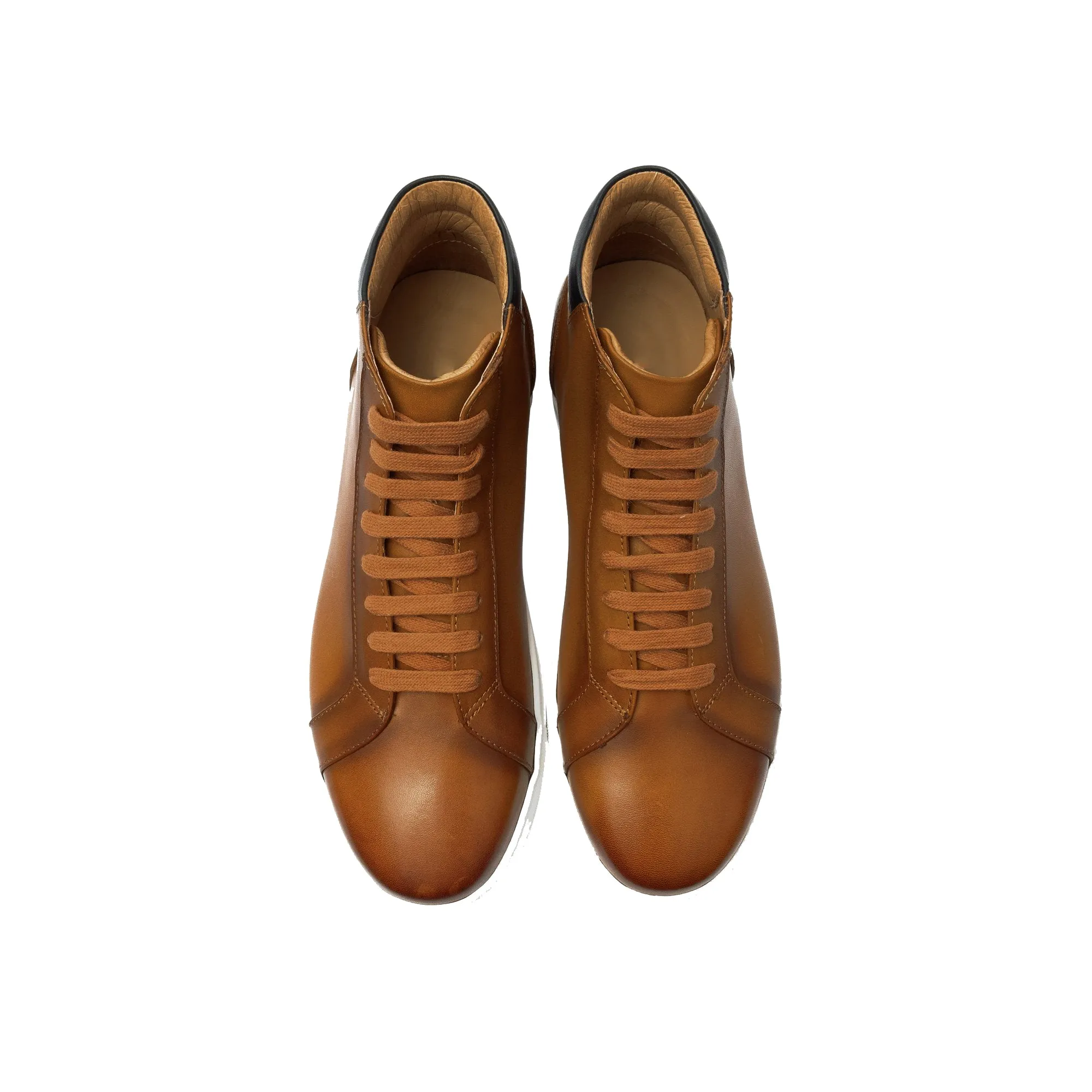 Tan Leather Angus Sneaker Boots
