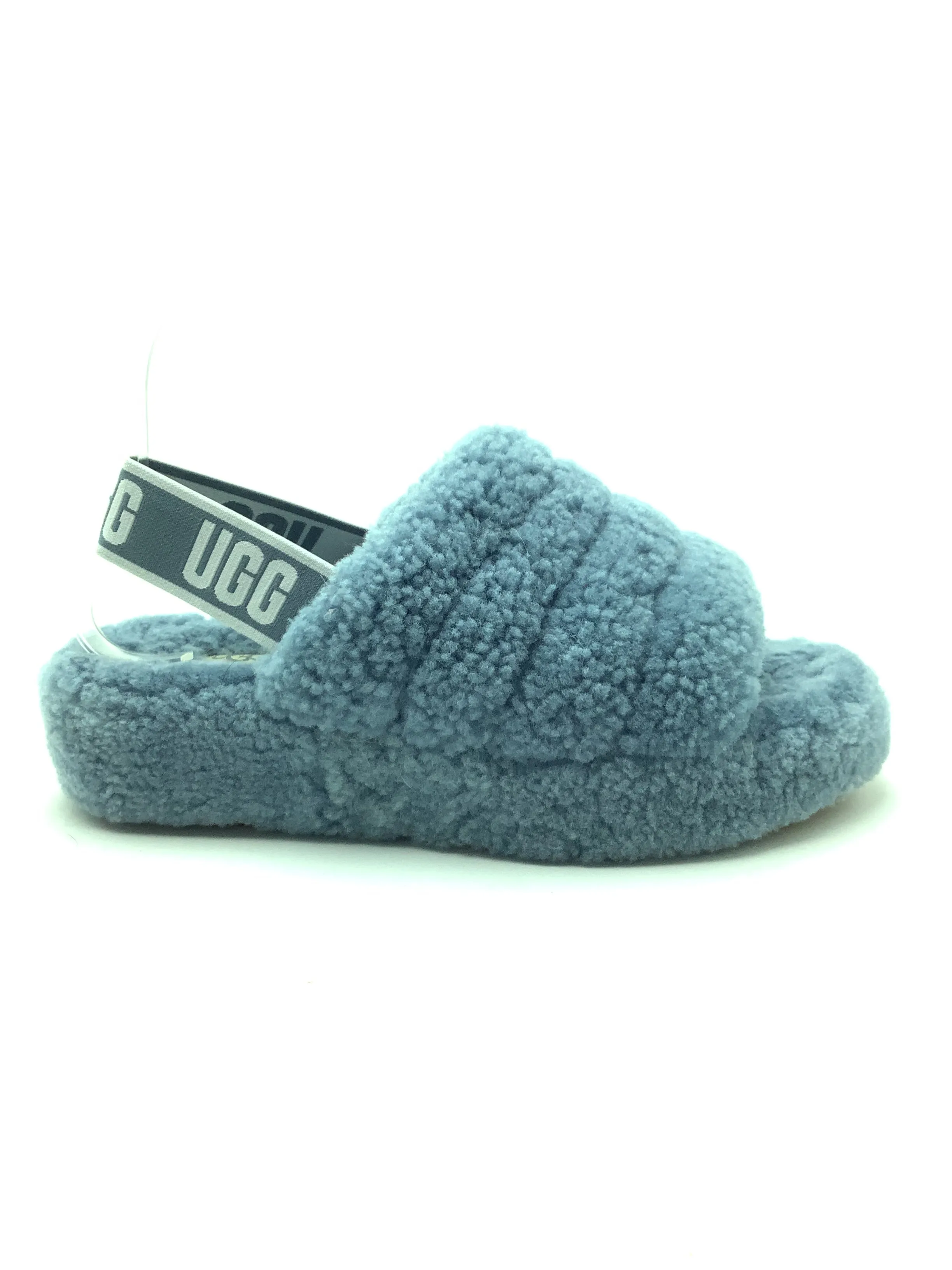 Ugg Women's Yeah Fluff Slide Blue/Grey Size: 7
