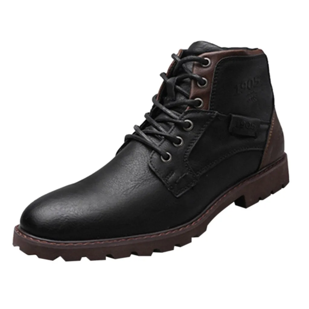 West Louis™ Retro High-Top Real Fashion Boots