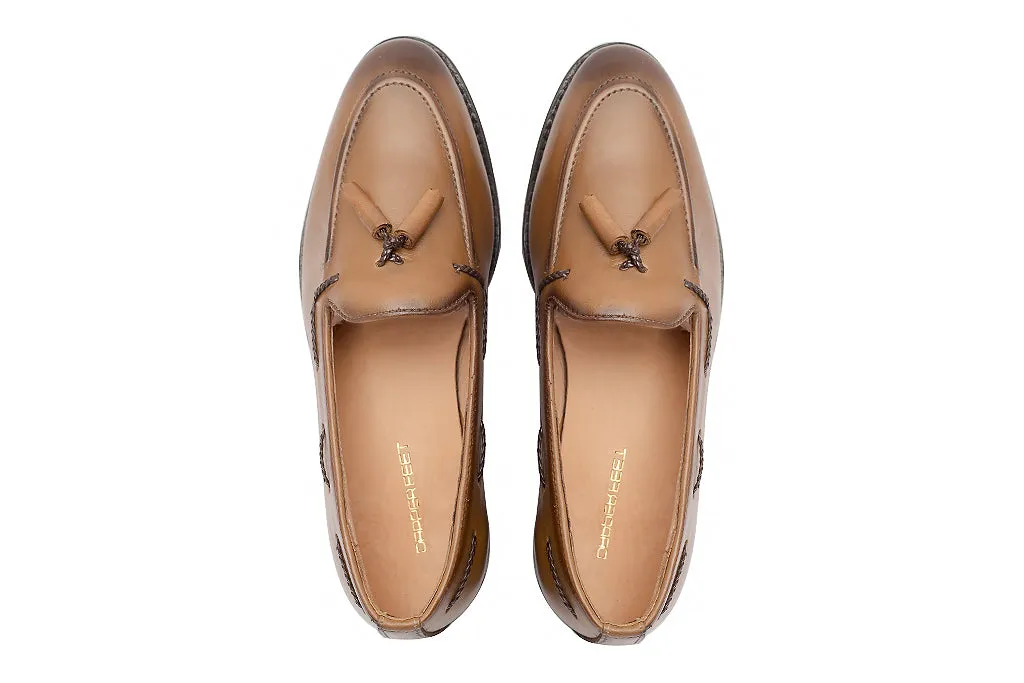 Wilson Tassel Loafers - Tan