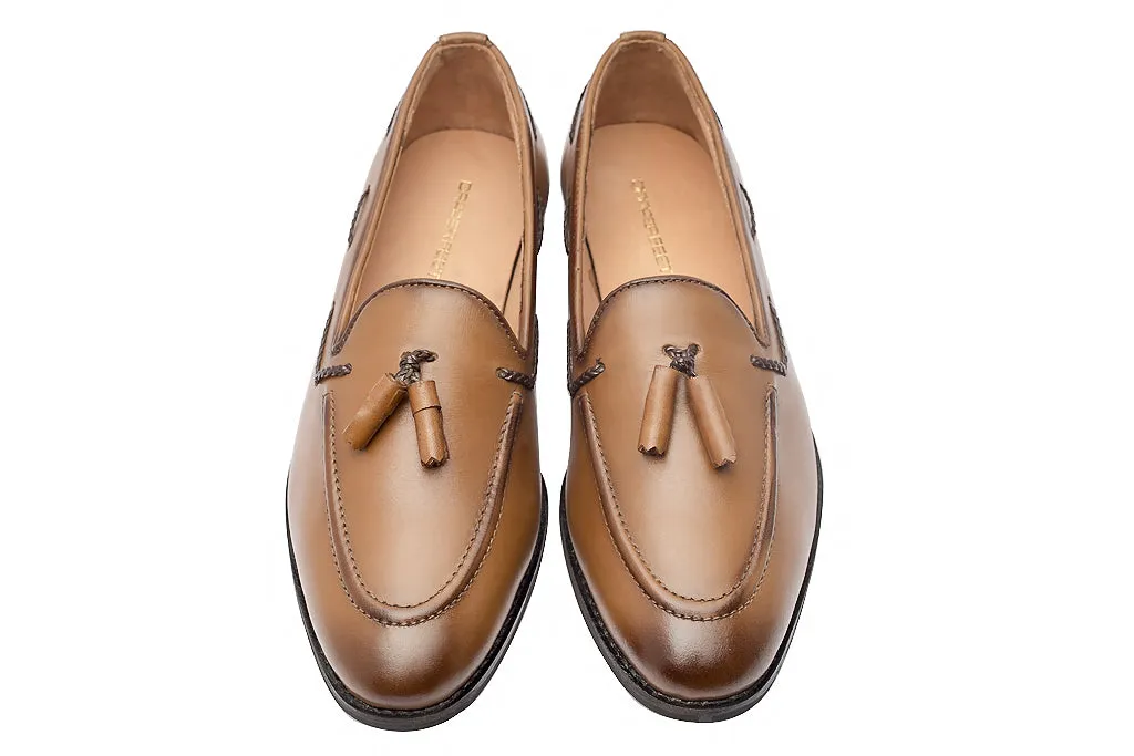 Wilson Tassel Loafers - Tan