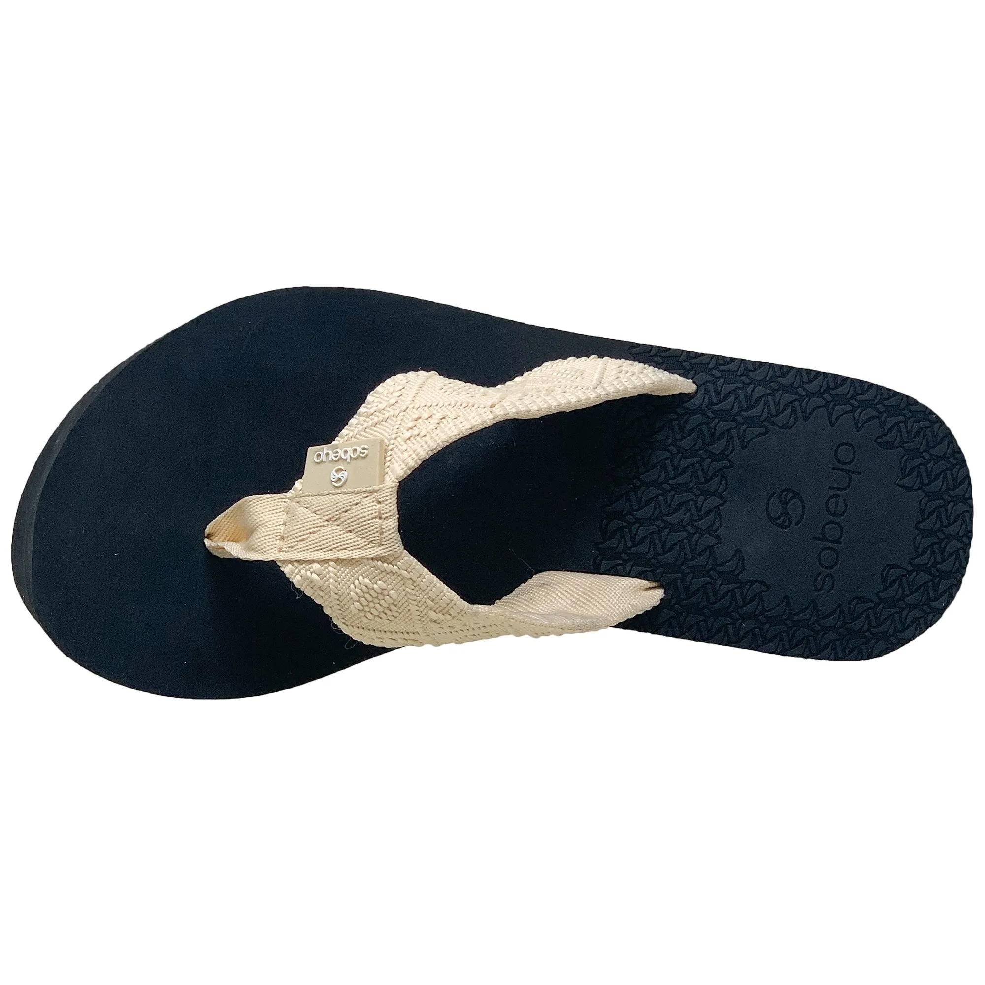 Women's Wedge Platform Sandals EVA Soft Light-Weight Sole Flip Flop Thong Camel